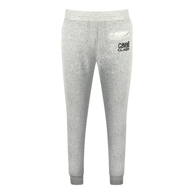 Cavalli Class Print Logo Grijze Sweatpants
