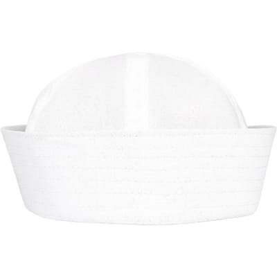 Nieuwe Katoenen Zeemansmuts Zachte Randloze Marinepet Effen Kleur Baret Volwassenen white