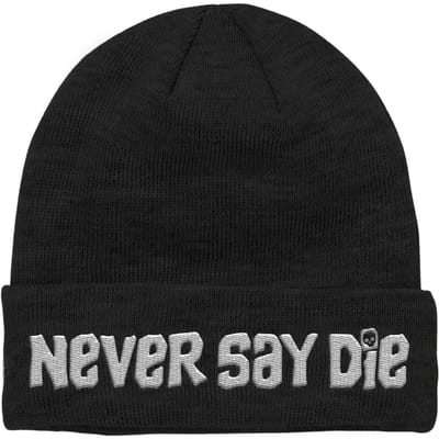 The Goonies Never Say Die EmbroideRood Beanie - Zwart