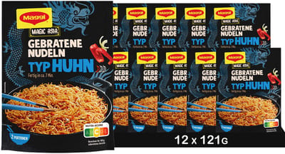 MAGGI Magic Asia Gebakken noedels met kip, 12 x 121g