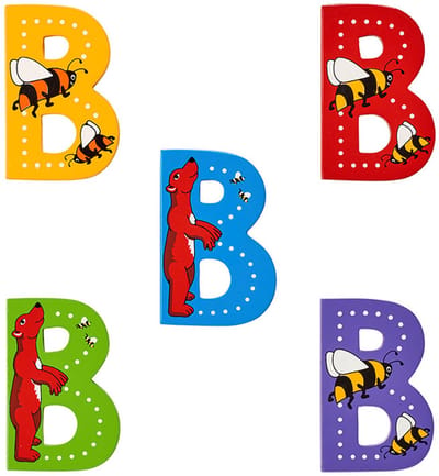 Hoofdletter B (assorti geleverd)