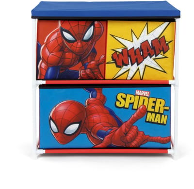 Marvel Spiderman Opbergplank Met 3 Lades Rood