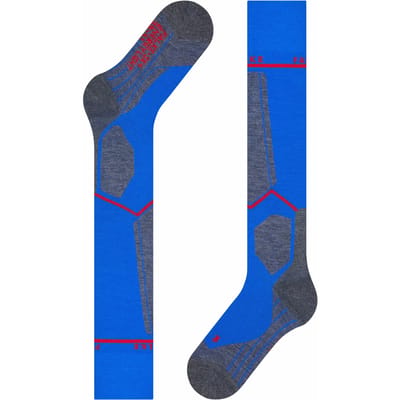 FALKE SK4 met compressie wol functioneel materiaal compressie skisokken heren blauw - maat 39-41