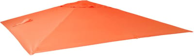 Vervangende hoes voor luxe zweefparasol MCW-A96, parasolhoes, 3x4 m (Ø 5 m), polyester ~ terracotta