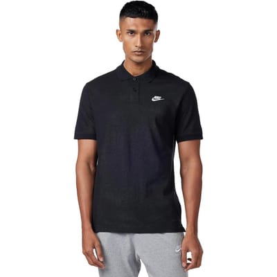 Nike Sportswear Club herenpoloshirt in zwart
