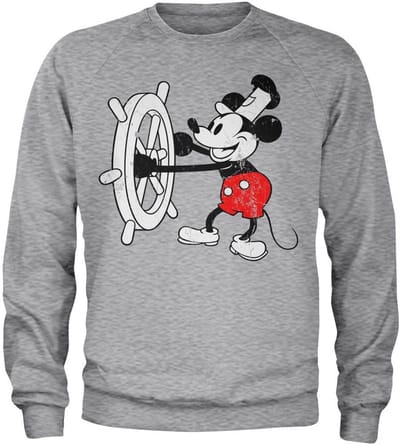 Hybris Sweatshirt Steamboat Willie Sweatshirt HY-3-SBW001-H70-7