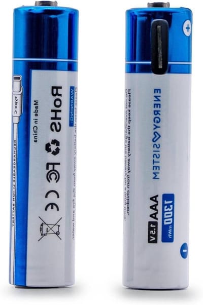 Oplaadbare AAA Batterijen - Batterijen C-opladen - Snel Opladen - 1.5 Uur Oplaadtijd - 1110 mWh - null