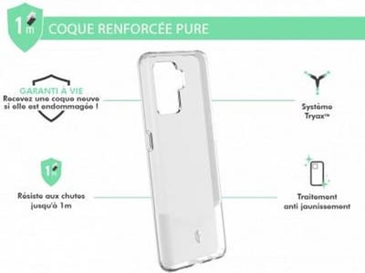 Force Case, Hoesje geschikt voor Oppo A94 5G - PURE Versterkt, Transparant