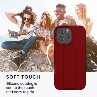 kwmobile back cover voor smartphone - geschikt voor Apple iPhone 16 Pro Max - 1x beschermhoesje van kunststof - In rabarber rood