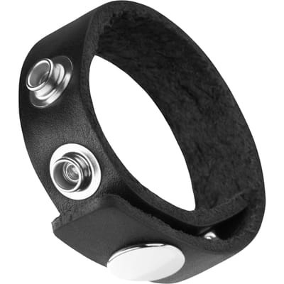 Rimba - Penis Strap - Cockring Van Leer - Met Drukknopen - Extra Stevig Leer