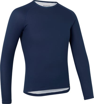 GripGrab - Ride Thermal Lange Mouw Winter Fiets Ondershirt Polygiene Base Layer Thermoshirt - Navy Blauw - Heren - Maat XS