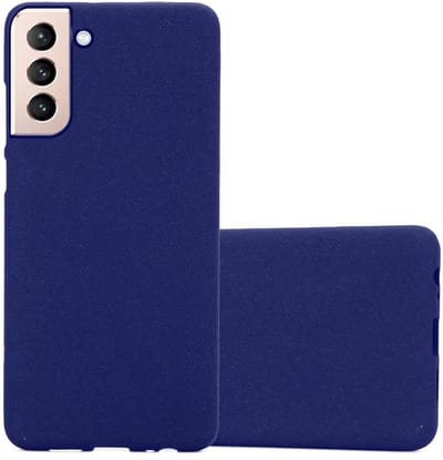 Cadorabo Hoesje geschikt voor Samsung Galaxy S21 PLUS in FROST DONKER BLAUW - Beschermhoes gemaakt van flexibel TPU silicone Case Cover