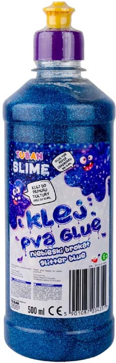 Tuban Tuban - Pva Lijm Voor Slijm Glitter - Blauw 500 ml