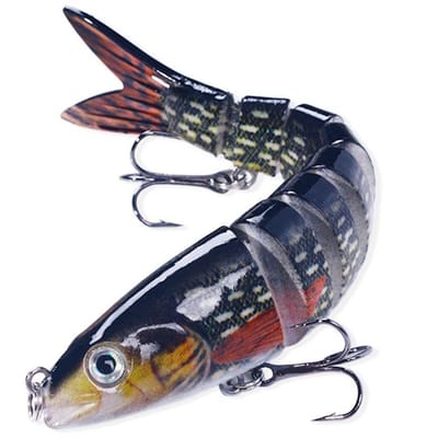 Leurres de pêche artificiels pour brochets, leurres de pêche durs à articulations multiples, leurres de pêche réalistes