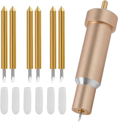 Dailygoods- Reservemessen 6 Stuks - Professionele Snijhoek 30°/45°/60° - Diepe Snijbehuizing - Geschikt voor Maker 3/Air 2/Air 3 - Hoogwaardige Kwaliteit - Nauwkeurig Snijden - Snijmessen