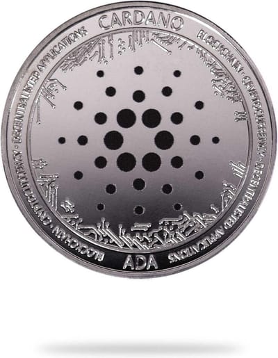CHPN - Cardano coin - ADA - Munt - ADA koers - COINS - Altcoins - Zilverkleurig - Cryptotoken - Token - Cardano munt - Crypto - Crypto cadeau