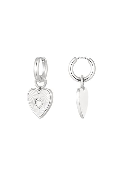 Oorbellen Hart Valentijn - Zilver - Liefde