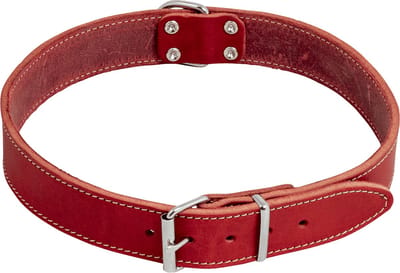Jack And Vanilla - Halsbanden - Vetleder Halsband - Rood - 25mmx55cm 45/7805 - 175799