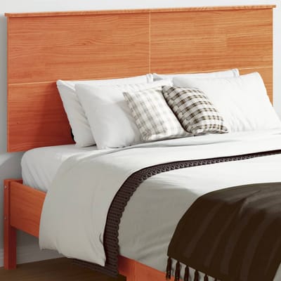 vidaXL - Hoofdbord - 120 - cm - massief - grenenhout - wasbruin