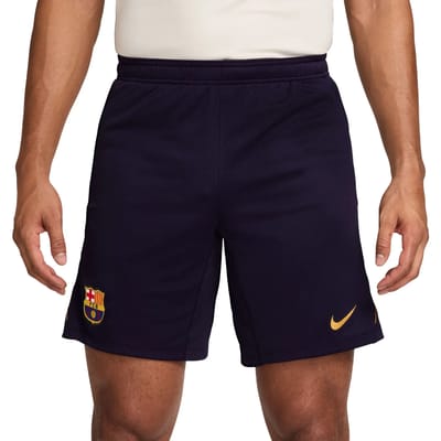 Nike Dri-FIT knit voetbalshorts voor heren FC Barcelona Strike - Blauw- Heren, Blauw M