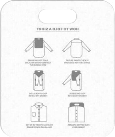 Kledingvouwplank - Vouwhulp - Kleding Organiseren - Stapsgewijze Instructies - 30 cm - Wit