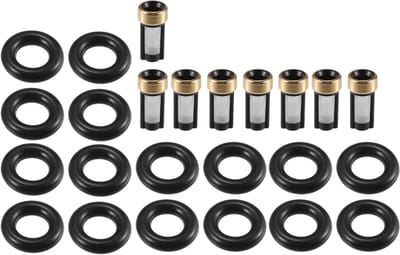 O-ring set voor brandstofinjectie - reparatieset voor auto-O-ringen - geschikt voor Corvette 1992-1996 - NBR rubber zwart - 8 sets voor optimale afdichting en prestaties