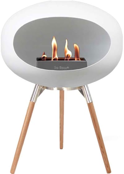 Le Feu Bio Ethanol Haardvuur - White Ground Wood Low Oak