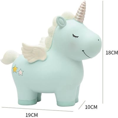 Hars Ornamenten Schattige Eenhoorn Spaarpot Spaarpot Kinderkamer Ornamenten Studenten Kantoor Bureau Decoratie Cadeaus 19 white
