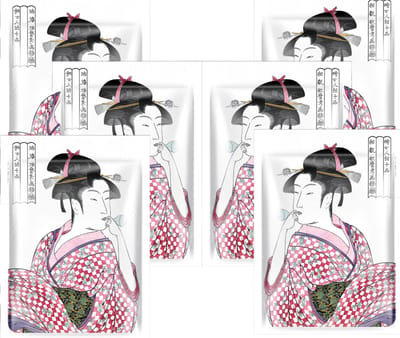 Mitomo Japan Collageen Face Mask  Sheet Mask  Gezichtsmasker - verrijkt met o.a. Allantoin, Glycerine, Panthenol, Aloe Vera - Gezichtsverzorging vrouw - 6 St. Voordeelverpakking