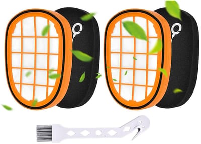 SOLLBRY® - 2x Filter Geschikt Voor Philips Speedpro Max Aqua 7000 En 8000 Serie - FC5005/01, CP1100/01, CP0663/01 Vervanging Schuimrubber - Steelstofzuiger - Geschikt voor Philips Speedpro Max Schuimfilter - Met Reinigingsborstel