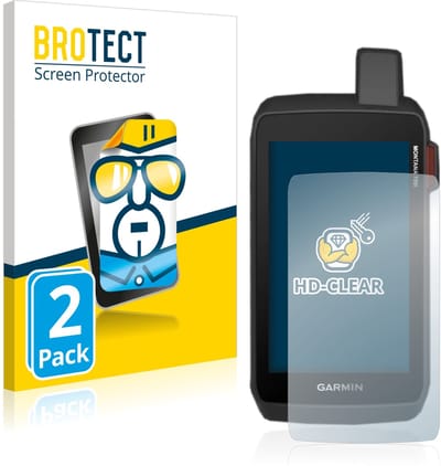 BROTECT - Screenprotector voor Garmin Montana 700i - Folie Beschermfolie transparant 2 Stuks