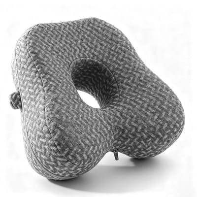 Jhubersproducts - Orthopedisch Kniekussen - Geheugenschuim Kussen - Comfortabel Slapen - Grijs - Beenondersteuning - Ideaal voor Zijslapers - Ergonomi