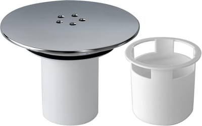 Vervanging van de afvoerdeksel van de douche - Chromen afvoerdeksel - Doucheafvoerdeksel - Doucheafvoerdeksel 90 mm/115 mm - Verwijderbare bovenste accessoiredekselonderdelen - Voor snelle doorstroming