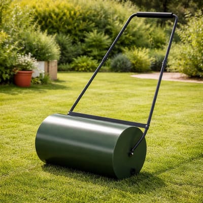 Tuinwals Gazon - Handroller Staal - Gazon Aanleggen - Vulbaar Tot 50L - 60 Cm Breed