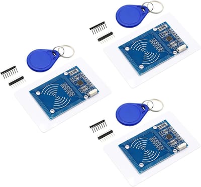 RFID IC Kaart Sensor Module met Lezer, Chip en Invoegkaart, 13.56MHz, SPI Interface, Geschikt voor Arduino, 3 Stuks, Ideaal voor Projecten en Toepassingen