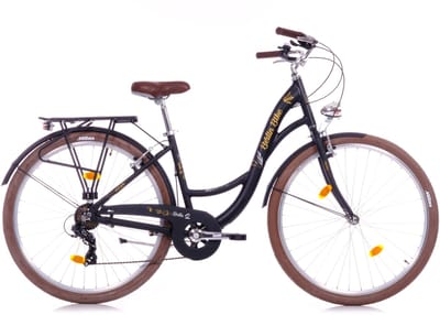 Berlin Bike Bella 2 28 Zoll 44 cm Dames 7-Gang V-Brakes zwart