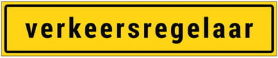 Verkeersregelaar autosticker binnenzijde raam | 40 x 8 cm