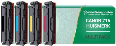 Huismerk Canon 716 toner multipack Zwart + 3 kleuren