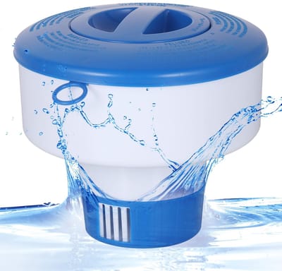 Allecto - Doseerdrijver zwembad - Chloordrijver - Groot formaat - Blauw - Chloordispenser - Voor zwembad en whirlpool - 18 cm