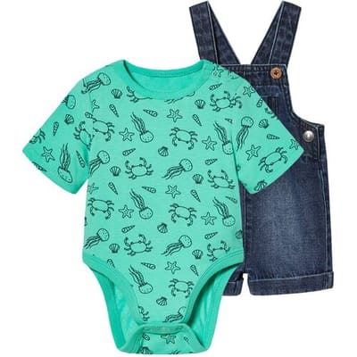 lupilu Baby-set (Donkerblauw/turquoise, 50)