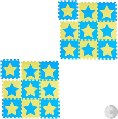 18 x puzzelmat ster - speelmat - speelkleed - vloerpuzzel - speeltapijt - kinder