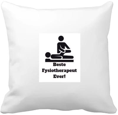 Akyol - beste fysiotherapeut Kussen hoes - Beste fysiotherapeut - therapeut - cadeau - 40 bij 40 cm