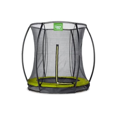 EXIT Silhouette Trampoline ø183cm - met Veiligheidsnet - Inground - Rond - Voor Kinderen - Groen
