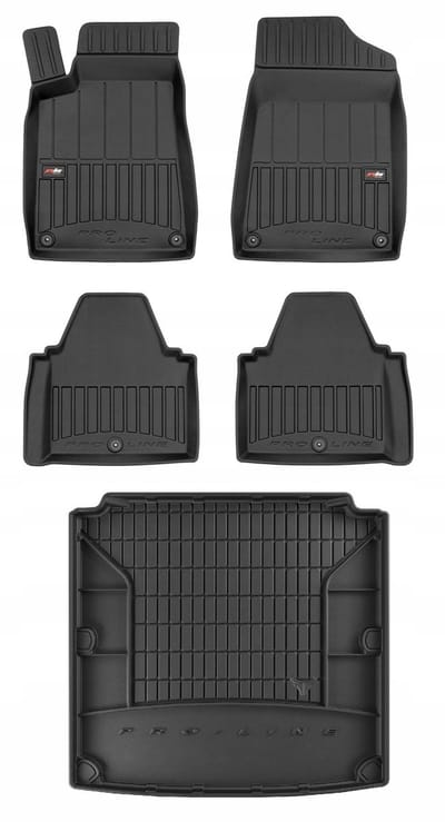 FROGUM ProLine Peugeot 607 Sedan – Automatten & kofferbakmat – Perfecte pasvorm – Versterkte bescherming – Geurloos TPE
