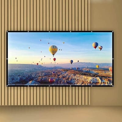 Projectiescherm - Beamerdoek Buiten - Thuisbioscoop Creëren - Extra brede kijkhoek - 200 inch 4:3 - Zwart Wit