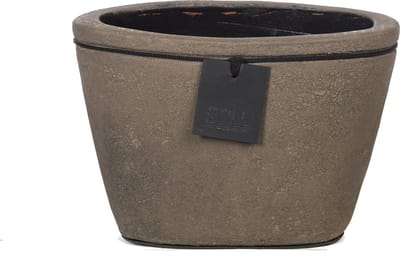 STILL - Vaas Ovaal - Lijn - Dark - Bruin - 29 x 19 cm