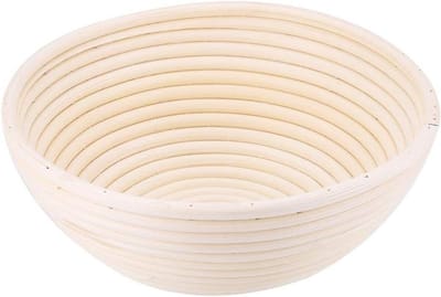 Rijsmand Brood - Deeg Mand - Ambachtelijk Bakken - Handgemaakt Natuurlijk Riet - 22 cm - Natuurlijk