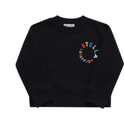Stella Mccartney Tt4d00 Z0447 930 Sweat-shirt Enfant Logo Rond TT4D00 Z0447 930 (5A) gray