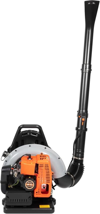 Bladblazer Tuin - Krachtige Blazer - Efficiënt Opruimen - 2-Takt Motor - 1.8L Tank - Oranje