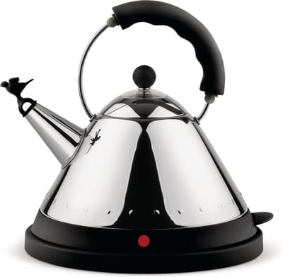 Alessi MG32 B  - Waterkoker - RVS/Zwart